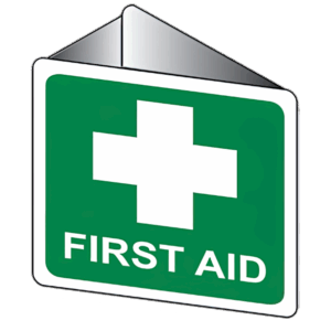 Off-Wall Poly First Aid Sign 22.5 x 22.5cm