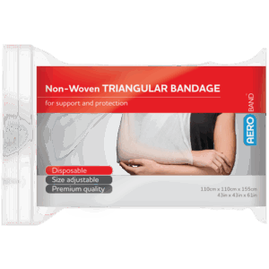 AEROBAND Non-Woven Triangular Bandage 110 x 110 x 155cm Bag/10
