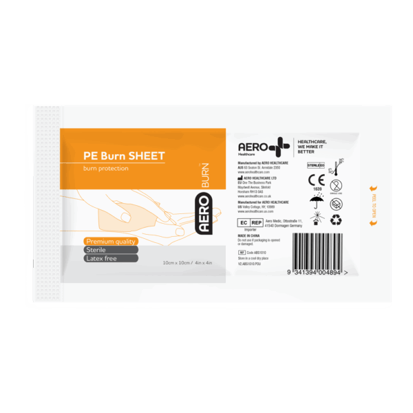 AEROBURN Polyethylene Burn Sheet 10 x 10cm Box/25 - Image 2