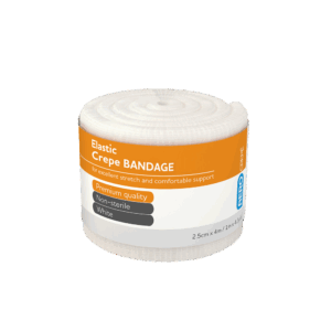 AEROCREPE Elastic Crepe Bandage 2.5cm x 4M Wrap/12