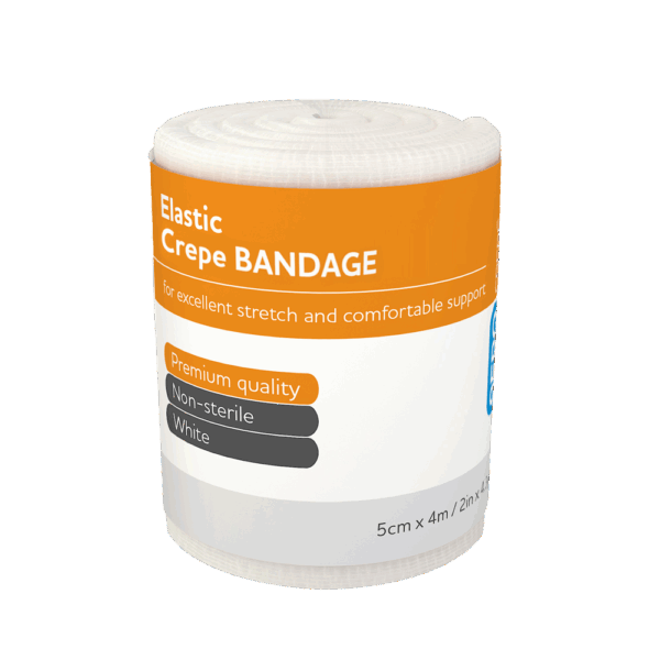 AEROCREPE Elastic Crepe Bandage 5cm x 4M Wrap/12