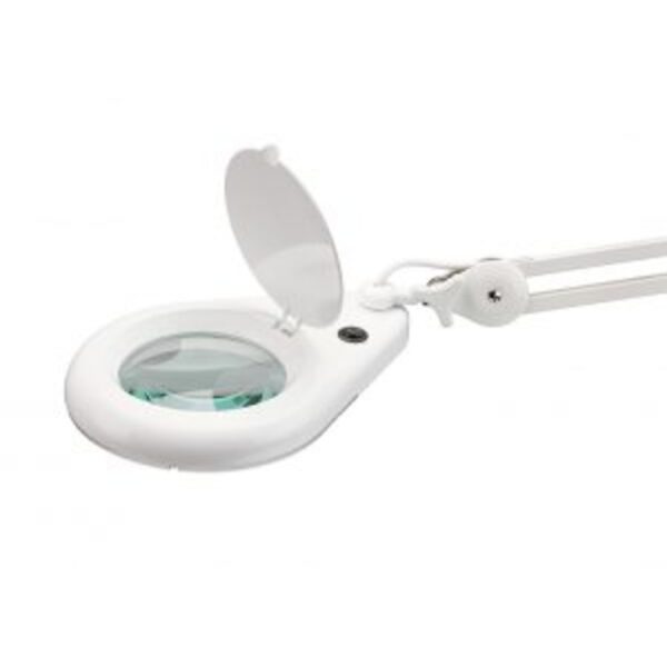 LED Magnifying Lamp with Table Clamp (12cm diameter, 115cm extension) - Image 2