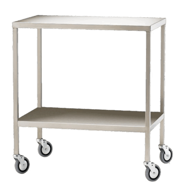 Medium Stainless Steel Trolley 80 x 50 x 90.5cm