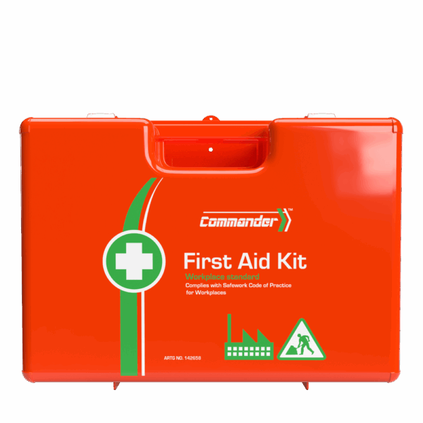 COMMANDER 6 Series Plastic Rugged First Aid Kit 43 x 14.5 x 30.5cm