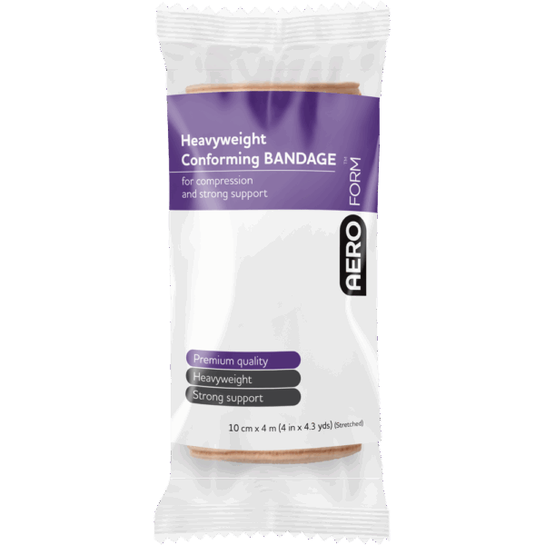 AEROFORM Heavyweight Conforming Bandage 10cm x 4M Wrap/12