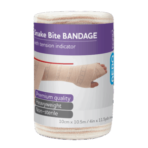 AEROFORM Snake Bite Bandage with Indicator 10cm x 10.5M Wrap/12