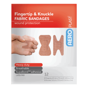 AEROPLAST Premium Fabric Fingertip & Knuckle Dressings Env/12