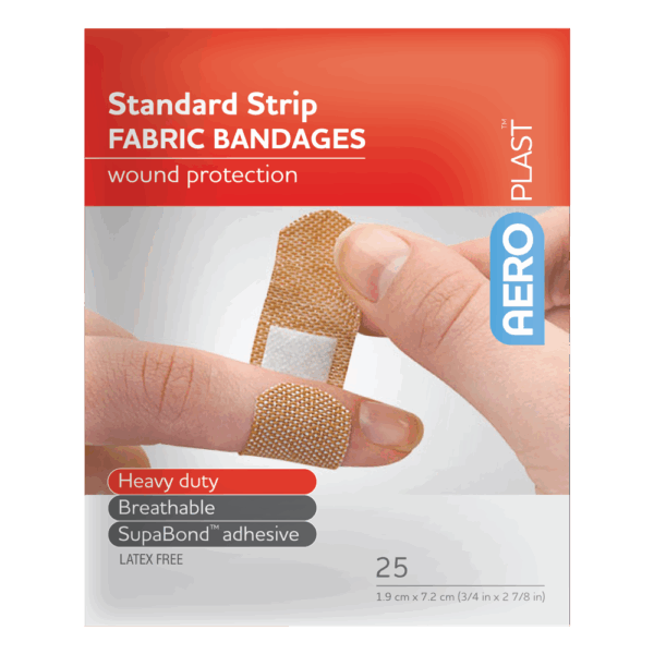 AEROPLAST Premium Fabric Standard Strip 7.2 x 1.9cm Env/25