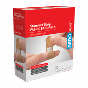AEROPLAST Premium Fabric Standard Strip 7.2 x 1.9cm Box/50