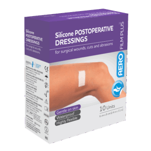AEROFILM PLUS Sensitive Silicone Postoperative Dressing 6 x 8cm Box/10