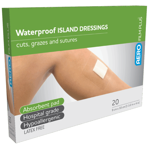 AEROFILM PLUS Waterproof Island Dressing 9 x 10cm Box/20