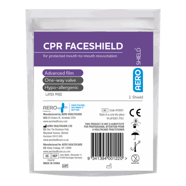 AEROSHIELD Disposable Face Shield with one-way valve