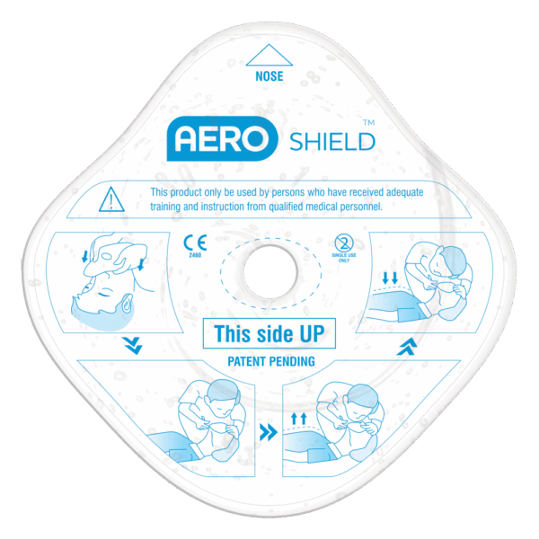 AEROSHIELD Disposable Face Shield with one-way valve - Image 2