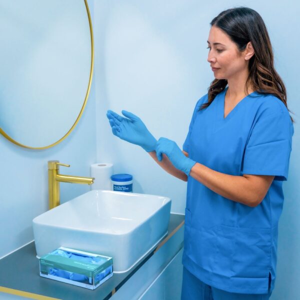 AEROGLOVE Small Nitrile Powder-Free Gloves Box/100 - Image 2