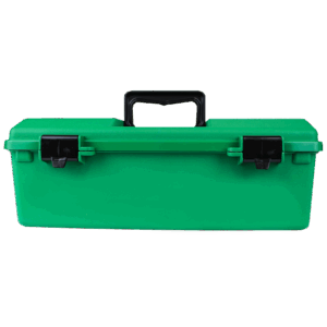AEROCASE Green Plastic Tacklebox with 1 Liftout Tray 23 x 40 x 14.5cm