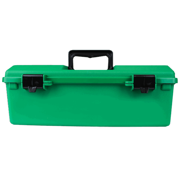 AEROCASE Green Plastic Tacklebox with 1 Liftout Tray 23 x 40 x 14.5cm