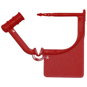 Small Red Plastic Safety Seal