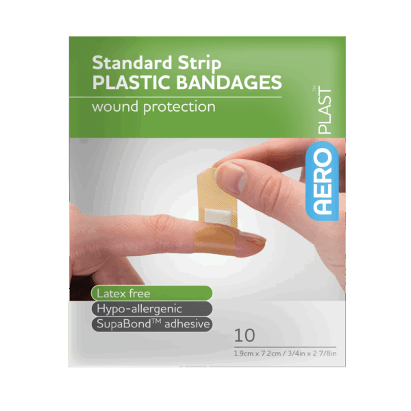AEROPLAST Plastic Standard Strip 7.2 x 1.9cm Env/10