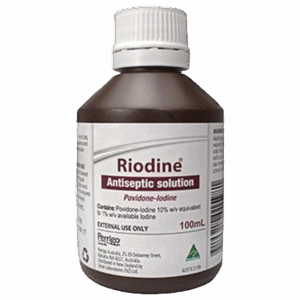 RIODINE 10% Povidone Iodine Solution 100ml