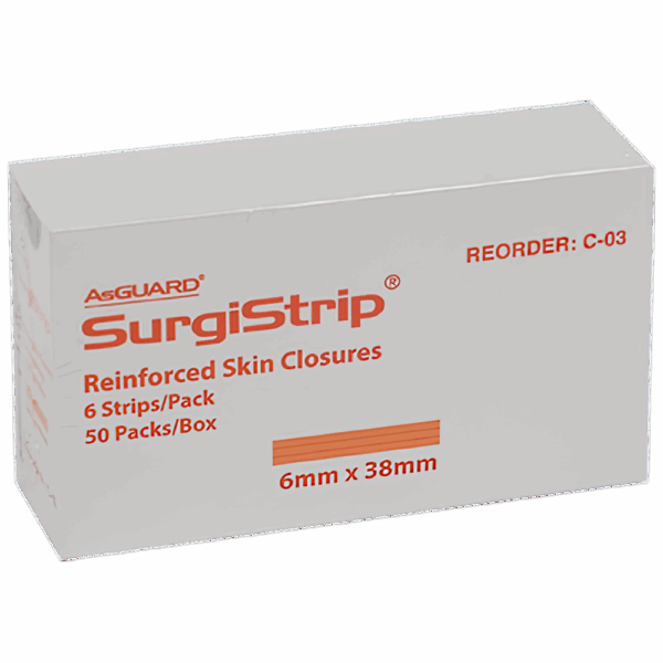 AEROPLAST Wound Closure Strips 6 x 38mm 6 strips/card Box/50