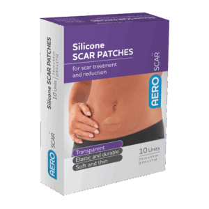 AEROSCAR Silicone Scar Patch 7.4 x 4.4cm Box/10