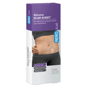 AeroScar Silicone Scar Sheet 5 cm x 20 cm Box/1