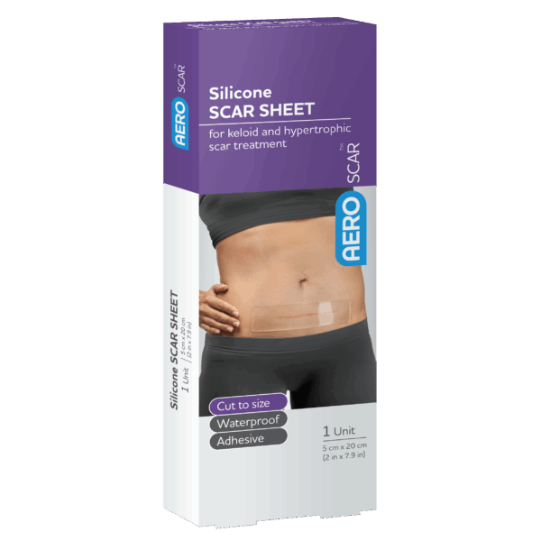 AeroScar Silicone Scar Sheet 5 cm x 20 cm Box/1
