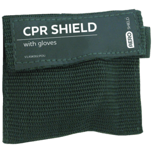 AEROSHIELD Key Ring CPR Face Shield + Gloves