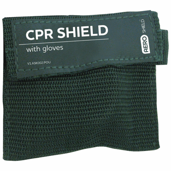 AEROSHIELD Key Ring CPR Face Shield + Gloves