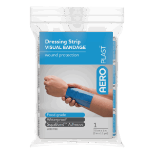 AEROPLAST Premium Visual Dressing Strip 7.5cm x 1M