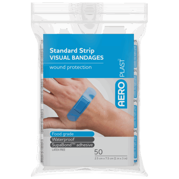 AEROPLAST Premium Visual Strip 7.5 x 2.5cm Bag/50