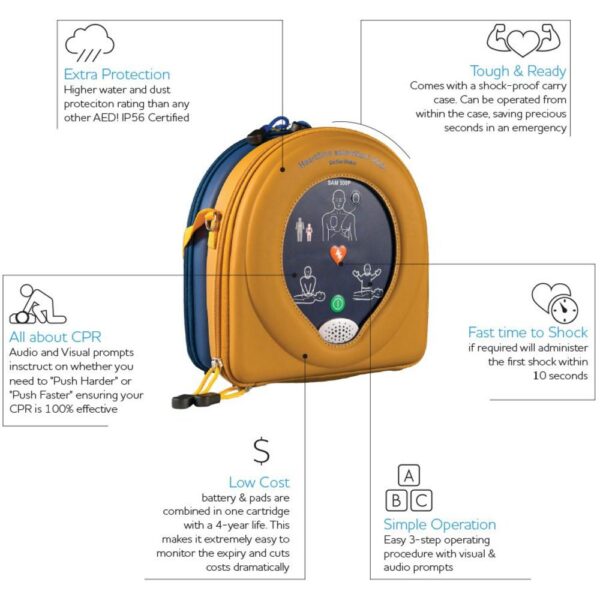 HEARTSINE Samaritan 500P Semi-Automatic Defibrillator (CPR Advisor) (DG) - Image 2