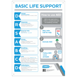 CARDIACT Poly CPR Wall Chart 30cm x 45cm