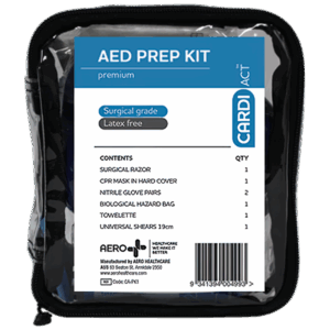 CARDIACT AED Premium Prep Kit 14 x 16 x 6cm
