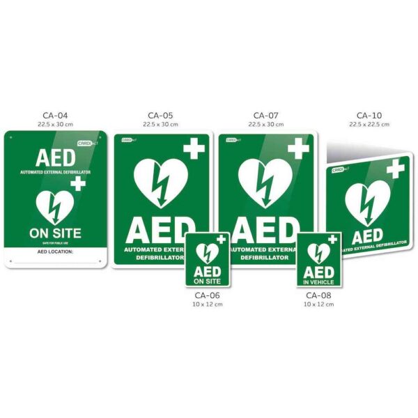 CARDIACT AED In Vehicle Window Sticker 10 x 12cm - Image 2