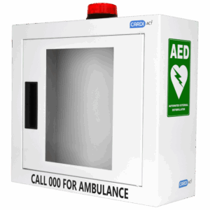 CARDIACT Alarmed AED Cabinet with Strobe Light 42 x 38 x 15.5cm