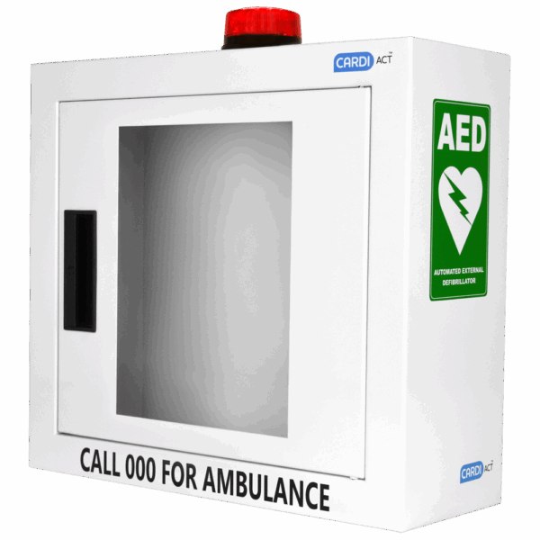 CARDIACT Alarmed AED Cabinet with Strobe Light 42 x 38 x 15.5cm