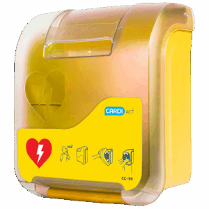 CARDIACT Alarmed AED Cabinet (Yellow)