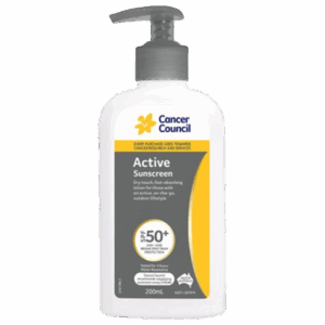 CANCER COUNCIL SPF50+ Active Sunscreen Pump 200mL