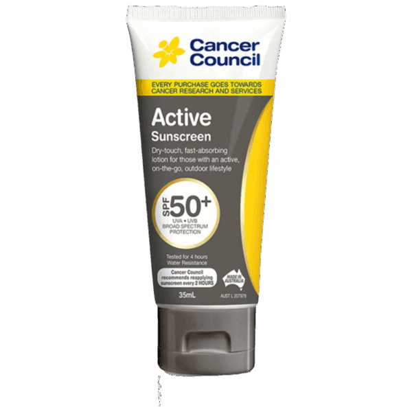 CANCER COUNCIL SPF50+ Active Sunscreen Tube 35mL