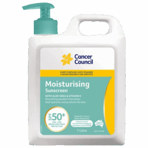 CANCER COUNCIL SPF50+ Moisturising Sunscreen Pump 1L
