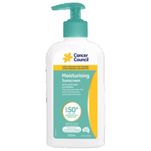 CANCER COUNCIL SPF50+ Moisturising Sunscreen Pump 200mL