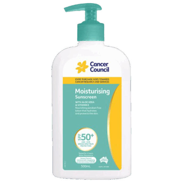 CANCER COUNCIL SPF50+ Moisturising Sunscreen Pump 500mL