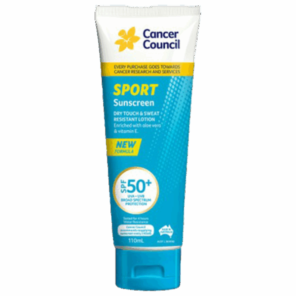 CANCER COUNCIL SPF50+ Sport Sunscreen Tube 110mL