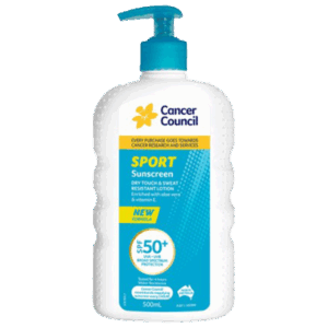 CANCER COUNCIL SPF50+ Sport Sunscreen Pump 500mL
