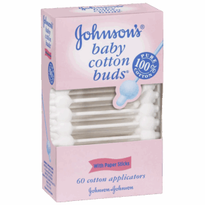 JOHNSON & JOHNSON Contour Cotton Tips Pack/60 Bag/60