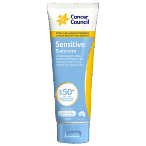 CANCER COUNCIL SPF50+ Sensitive Sunscreen Tube 110mL