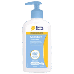 CANCER COUNCIL SPF50+ Sensitive Sunscreen Pump 200mL