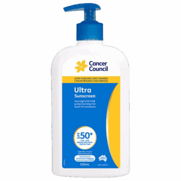 CANCER COUNCIL SPF50+ Ultra Sunscreen Pump 500mL