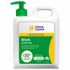 CANCER COUNCIL SPF50+ Work Sunscreen Pump 1L